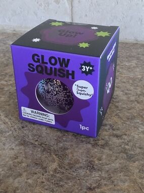 J’adore Glow Squish Water Glitter Fidget Toy ✨ Glow In The Dark Sensory Squishy